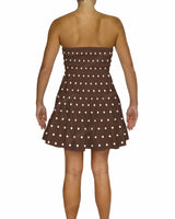 Shirred Tube Top Mini Dress