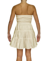 Shirred Tube Top Mini Dress