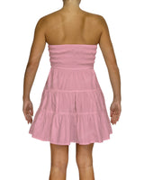 Shirred Tube Top Mini Dress