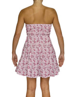 Shirred Tube Top Mini Dress