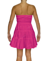 Shirred Tube Top Mini Dress