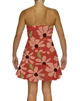 Shirred Tube Top Mini Dress