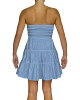 Shirred Tube Top Mini Dress