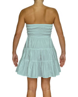 Shirred Tube Top Mini Dress