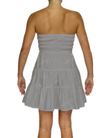 Shirred Tube Top Mini Dress