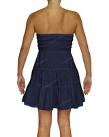 Shirred Tube Top Mini Dress