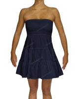 Shirred Tube Top Mini Dress
