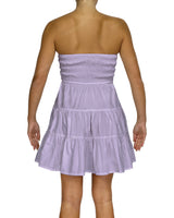 Shirred Tube Top Mini Dress