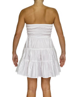 Shirred Tube Top Mini Dress