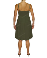 Shirred Waist Tiered Mini Dress
