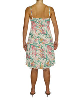 Shirred Waist Tiered Mini Dress