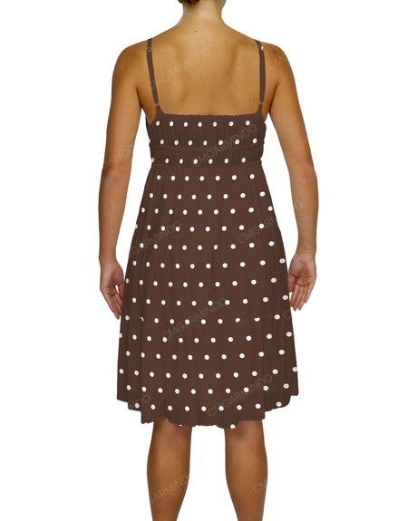 Shirred Waist Tiered Mini Dress