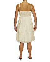 Shirred Waist Tiered Mini Dress