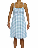 Shirred Waist Tiered Mini Dress