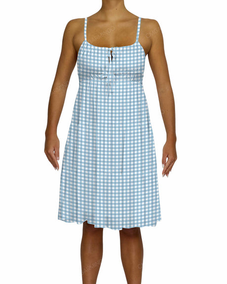 Shirred Waist Tiered Mini Dress