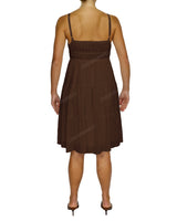 Shirred Waist Tiered Mini Dress