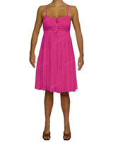 Shirred Waist Tiered Mini Dress
