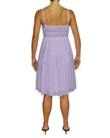Shirred Waist Tiered Mini Dress