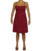 Shirred Waist Tiered Mini Dress