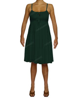Shirred Waist Tiered Mini Dress