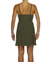 Shirred Back Mini Dress