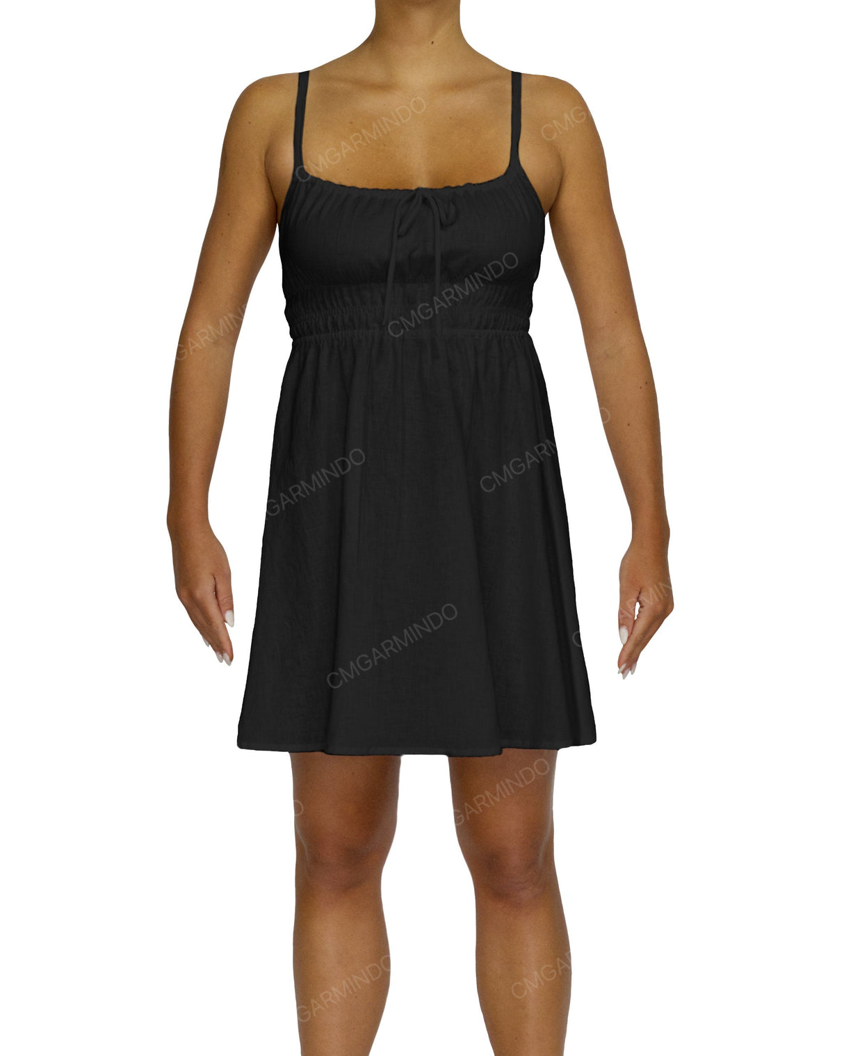 Shirred Back Mini Dress