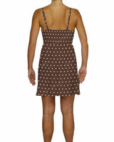 Shirred Back Mini Dress