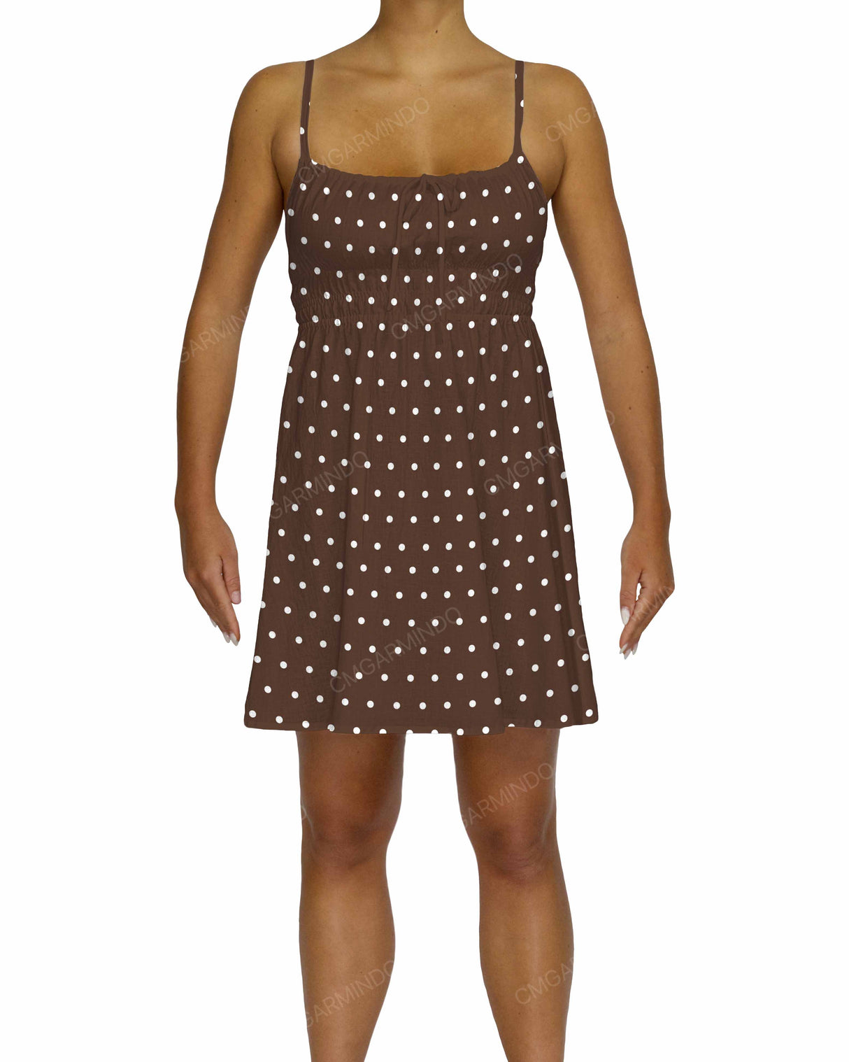 Shirred Back Mini Dress