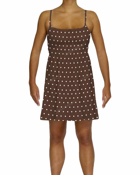 Shirred Back Mini Dress