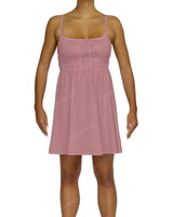 Shirred Back Mini Dress