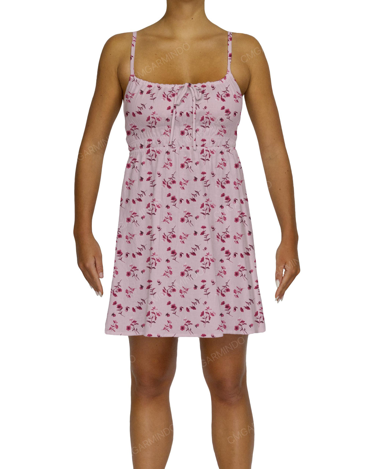 Shirred Back Mini Dress