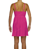 Shirred Back Mini Dress