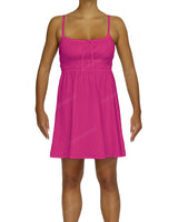 Shirred Back Mini Dress