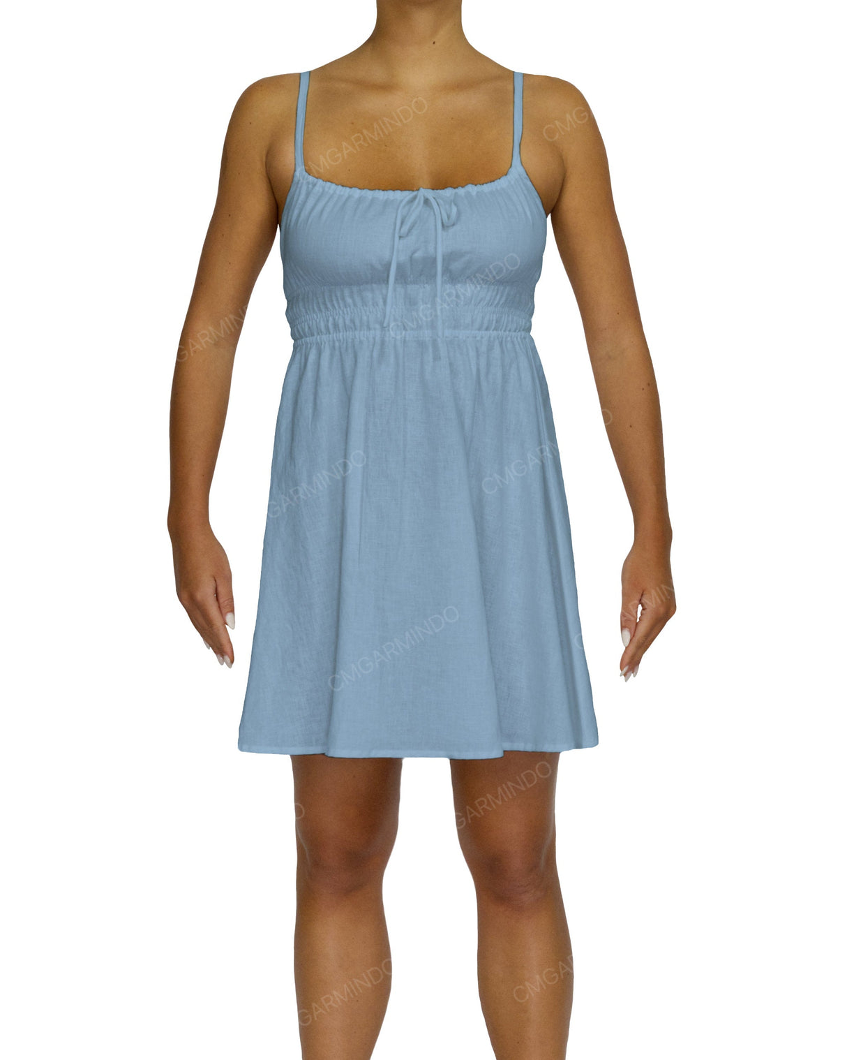Shirred Back Mini Dress