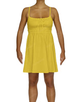 Shirred Back Mini Dress