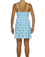 Shirred Back Mini Dress