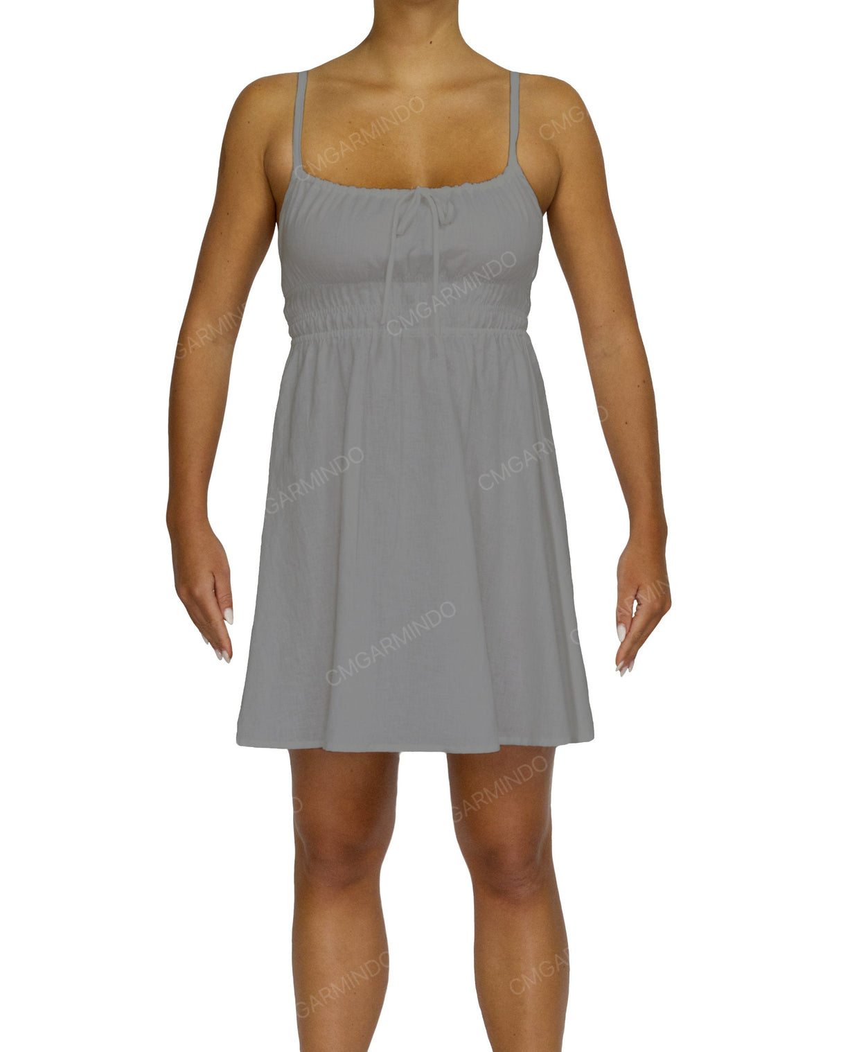 Shirred Back Mini Dress