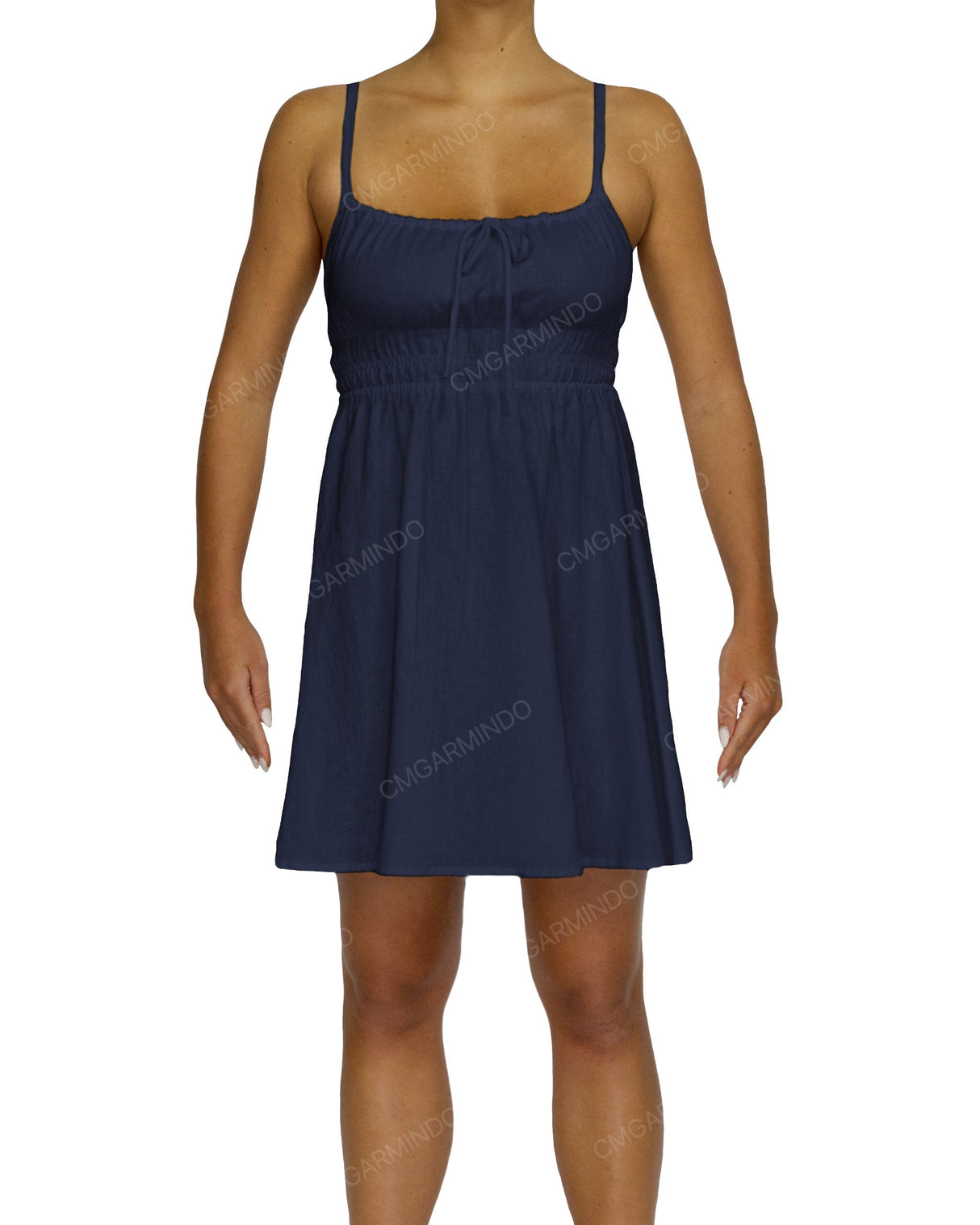 Shirred Back Mini Dress