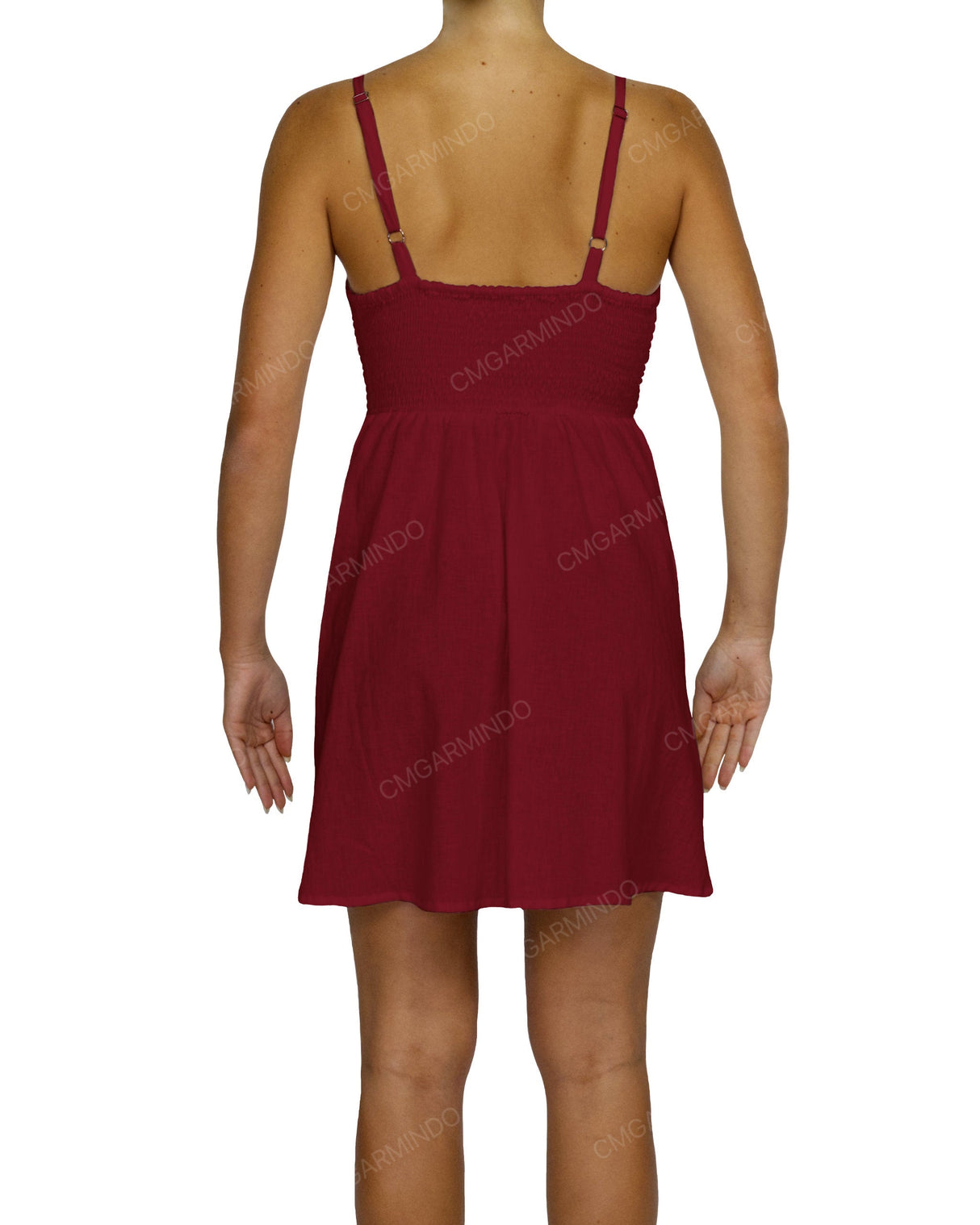 Shirred Back Mini Dress