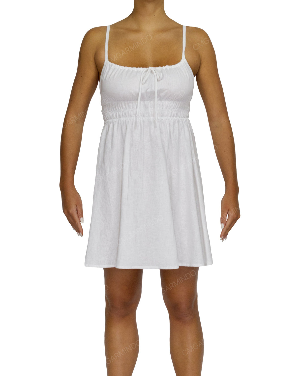 Shirred Back Mini Dress
