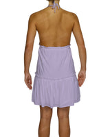 Halter Tie Ruffle Tiered Mini Dress