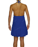 Halter Tie Ruffle Tiered Mini Dress