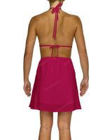 Halter Tie Deep V Mini Dress