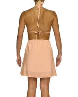 Halter Tie Deep V Mini Dress