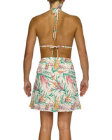 Halter Tie Deep V Mini Dress