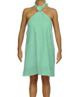 Halter Tie A-Line Mini Dress