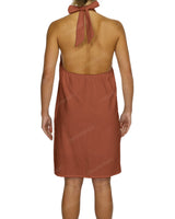 Halter Tie A-Line Mini Dress
