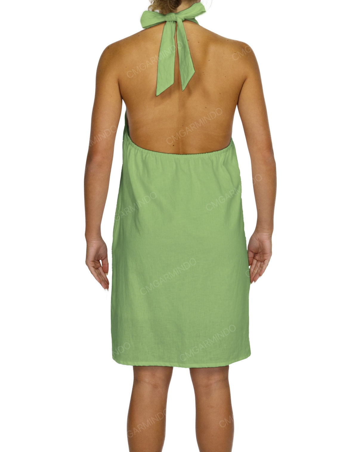 Halter Tie A-Line Mini Dress