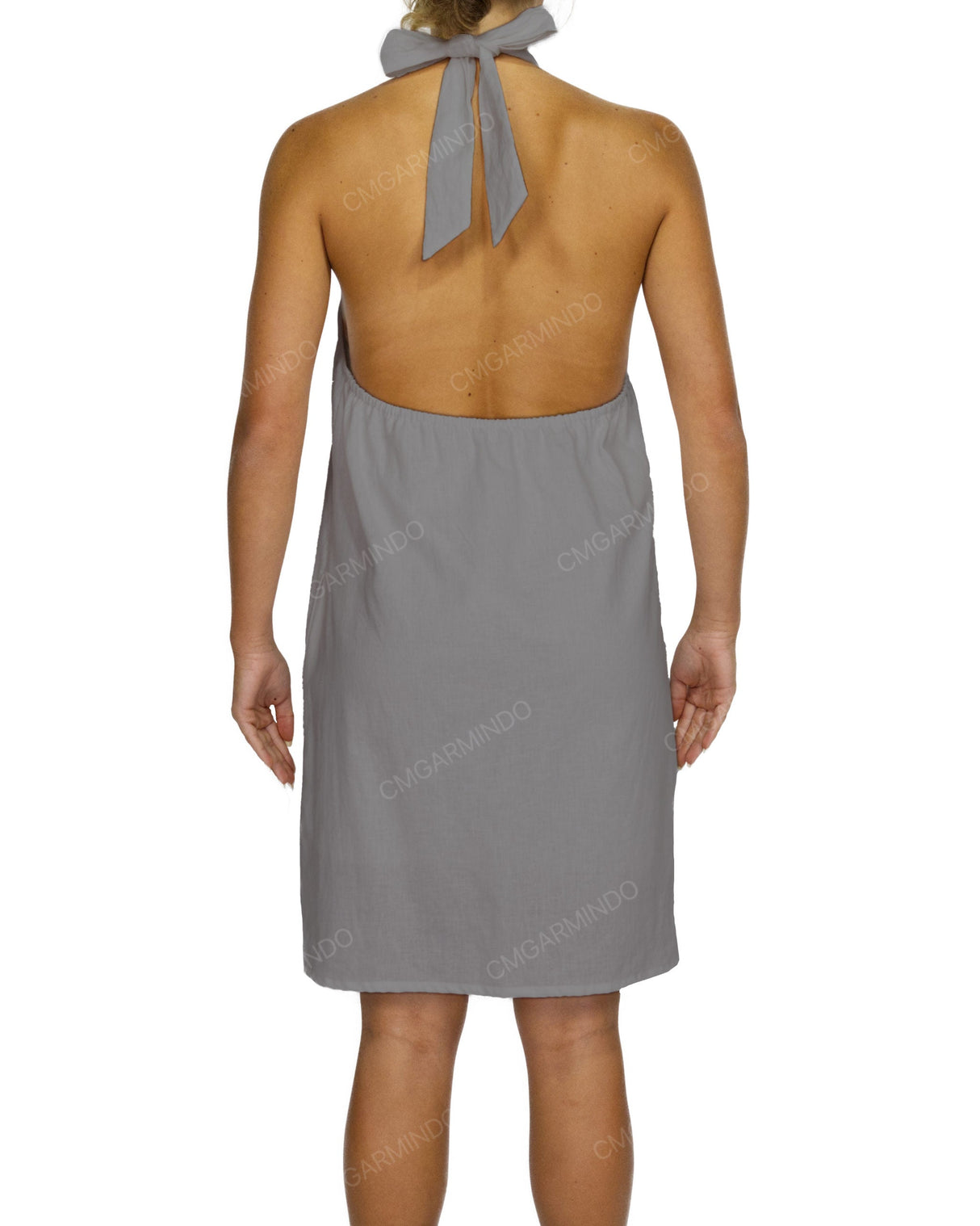 Halter Tie A-Line Mini Dress