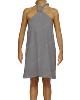 Halter Tie A-Line Mini Dress